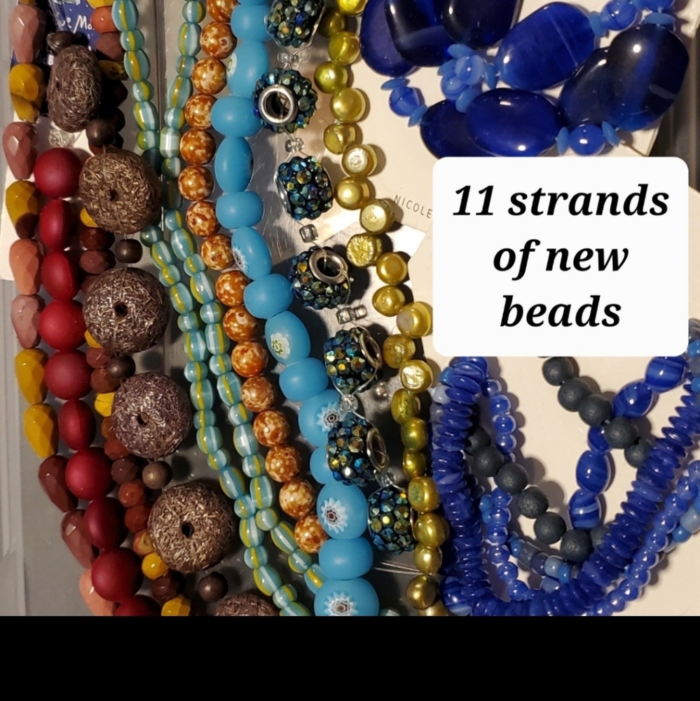 11 strands of new beads